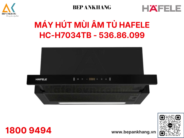 Máy hút mùi âm tủ Hafele  HC-H7034TB - 538.86.099 